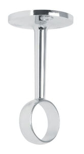 Soporte de tubo redondo zamac cromado hermex